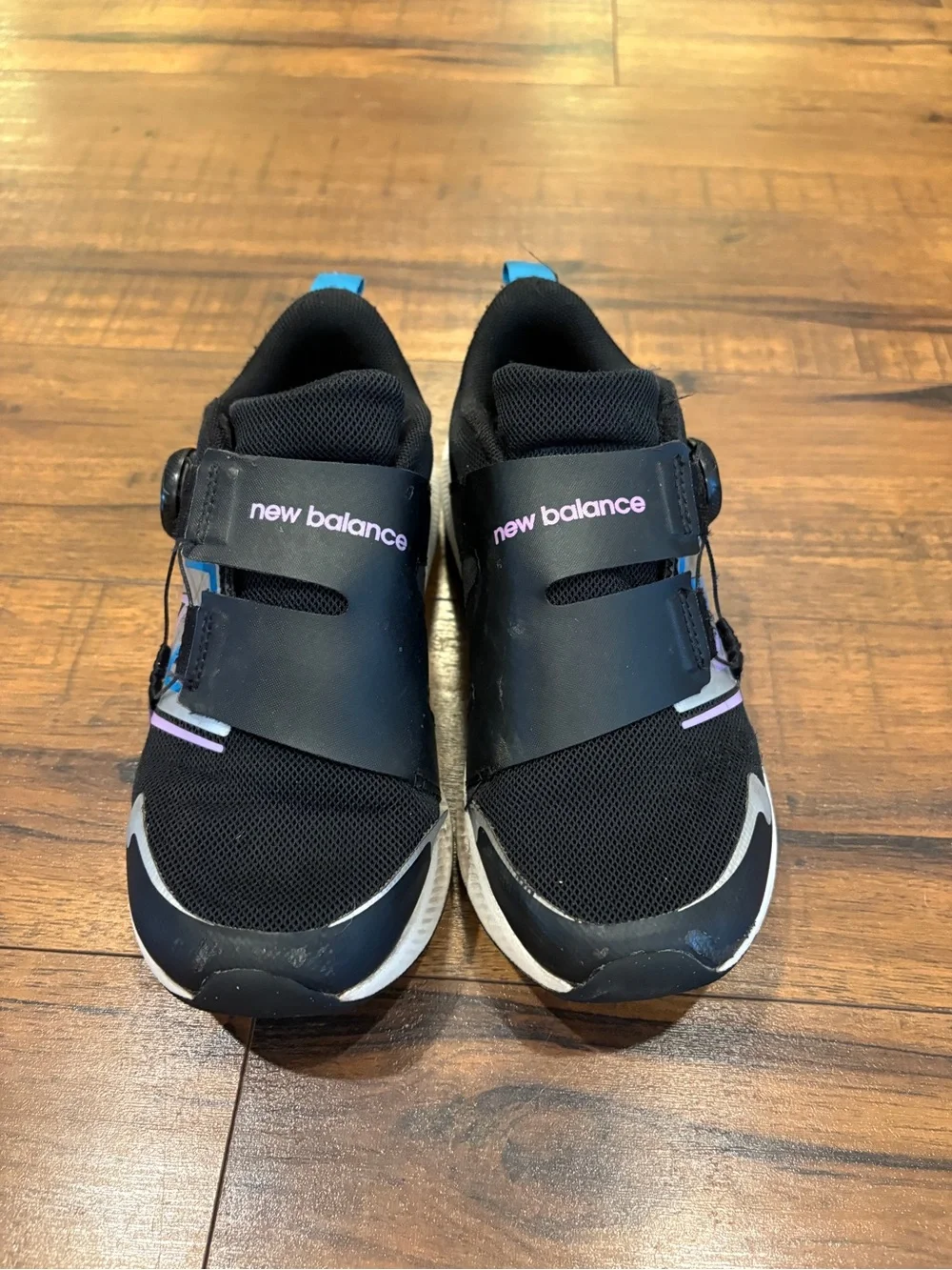New Balance DynaSoft Reveal v4 BOA Running Shoes Black Purple Blue Youth 2.5